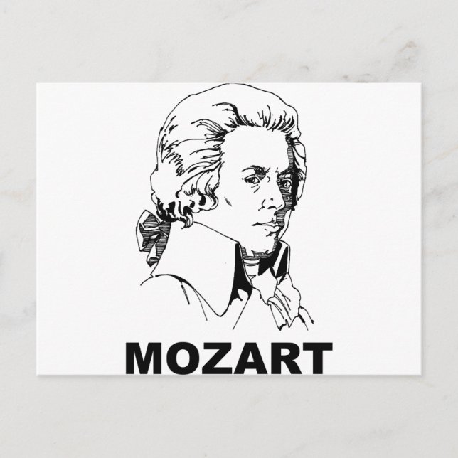 Carte Postale Mozart (Devant)