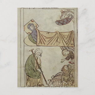 Carte Postale Ms 108 fol.168 La Nativité, d'une Bible