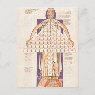 Carte Postale Ms 354 fol.256v Arbre de consanguinité