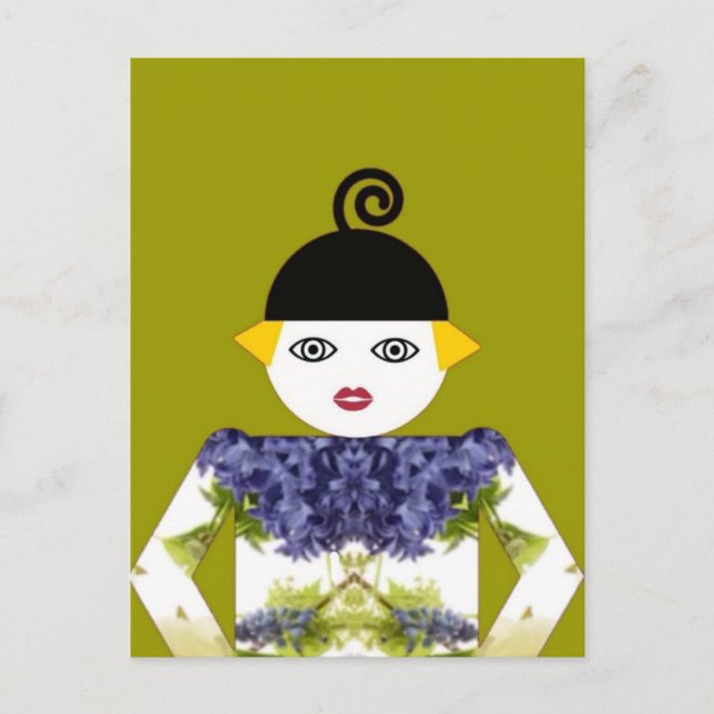 Carte Postale Ms. Martzkin Blooming Postcard © 2012 M. Martz (Devant)