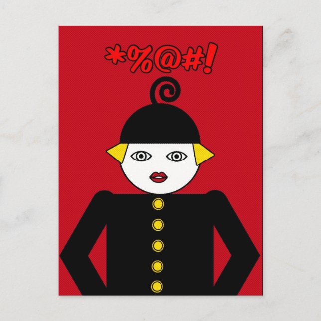 Carte Postale Ms. Martzkin Pop Art Postcard © 2012 M. Martz (Devant)