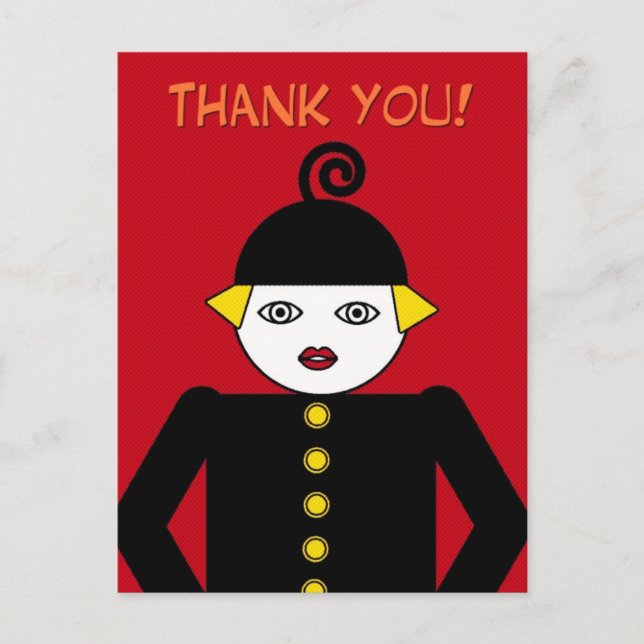 Carte Postale Ms. Martzkin Pop Art Postcard © 2012 M. Martz (Devant)