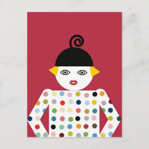 Carte Postale Ms. Martzkin Pop Art Postcard © 2012 M. Martz