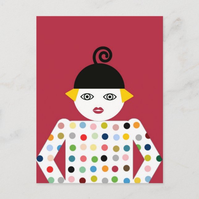 Carte Postale Ms. Martzkin Pop Art Postcard © 2012 M. Martz (Devant)