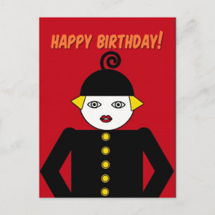 Carte Postale Ms. Martzkin Pop Art Postcard © 2012 M. Martz
