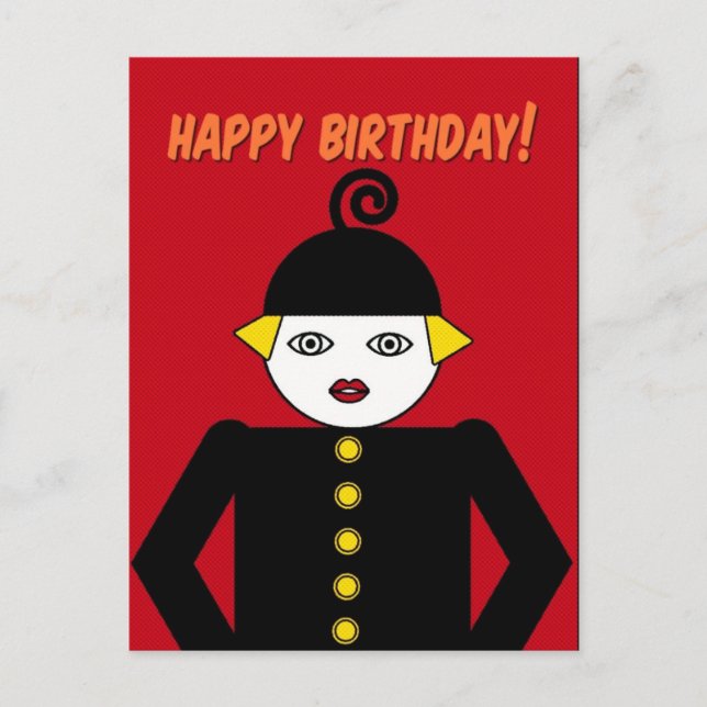 Carte Postale Ms. Martzkin Pop Art Postcard © 2012 M. Martz (Devant)
