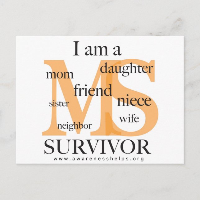 Carte Postale MS Survivor - femme (Devant)