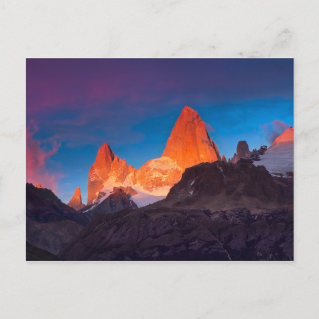 Carte Postale Mt Fitz Roy At Sunrise (Devant)