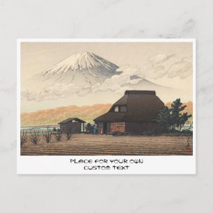 Carte Postale Mt Fuji de Narusawa Hasui Kawase shin hanga art