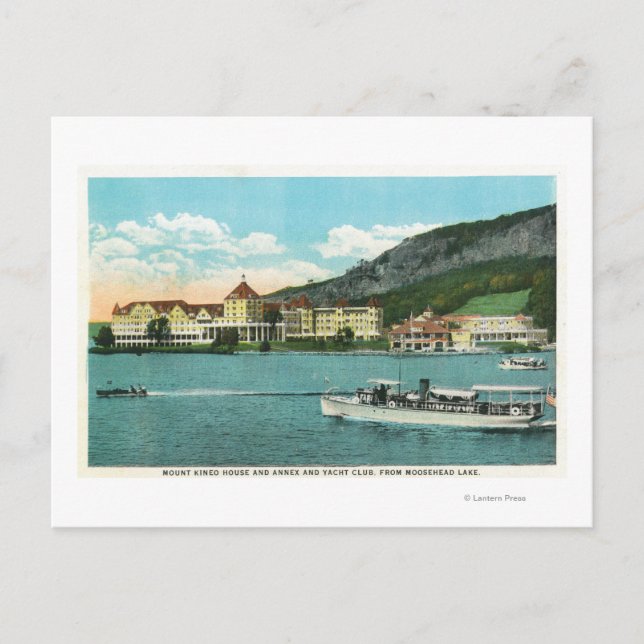 Carte Postale Mt Kineo House, Annexe et Yacht Club (Devant)