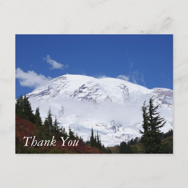 Carte postale Mt Rainier Merci (Devant)
