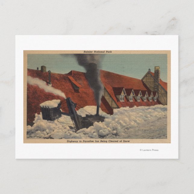 Carte Postale Mt. Rainier, WA - Paradise Inn (Devant)