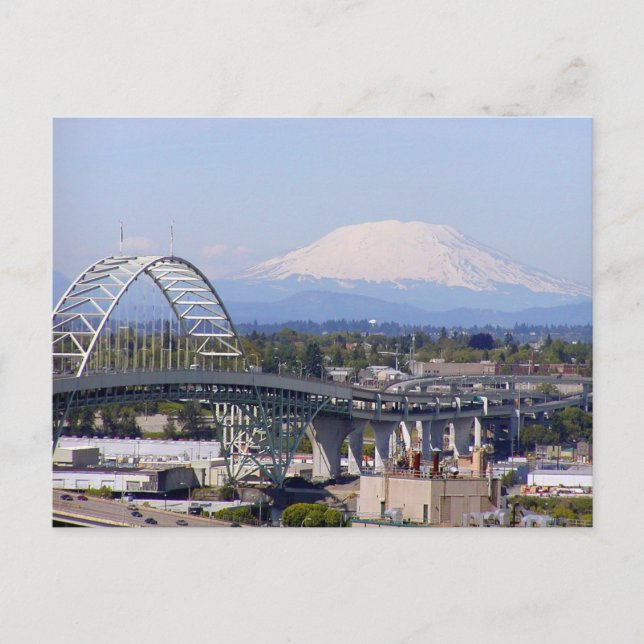 Carte postale Mt St Helens & Fremont Bridge (Devant)