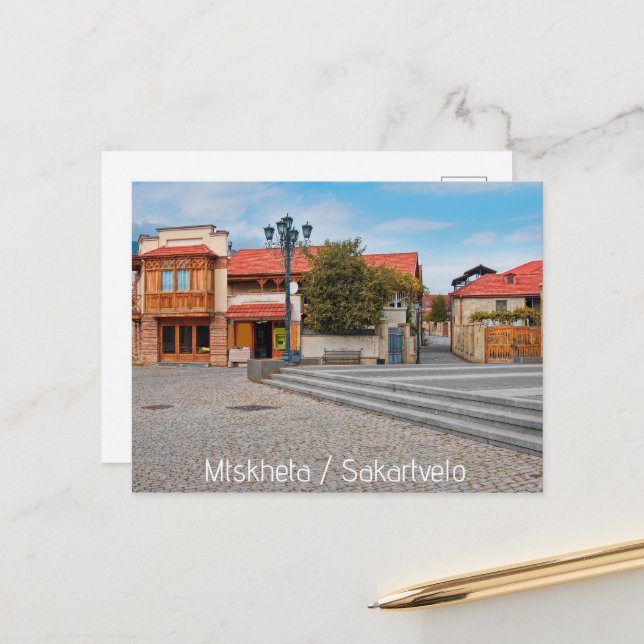 Carte Postale Mtskheta Géorgie (Devant/Arrière en situation)