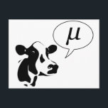 Carte Postale Mu Scientific Cow<br><div class="desc">Or Greek.  Hé ! Des microrésines de μ !</div>
