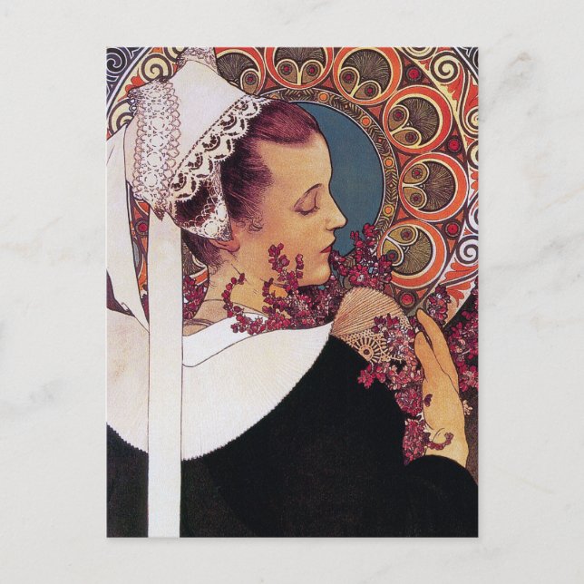 Carte postale Mucha : Alphonse Mucha - Art Nouveau (Devant)