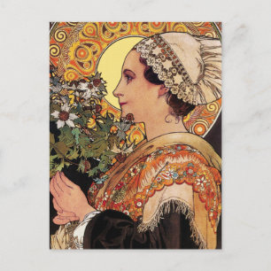 Carte postale Mucha : Alphonse Mucha - Art Nouveau
