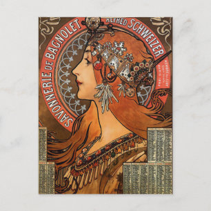Carte Postale Mucha - Art Nouveau