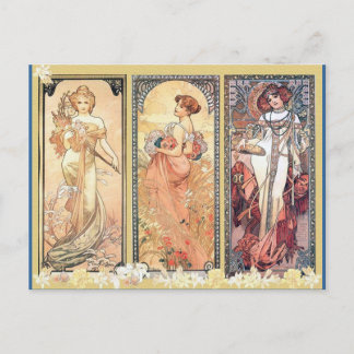 Carte Postale Mucha ~ Panneau trois