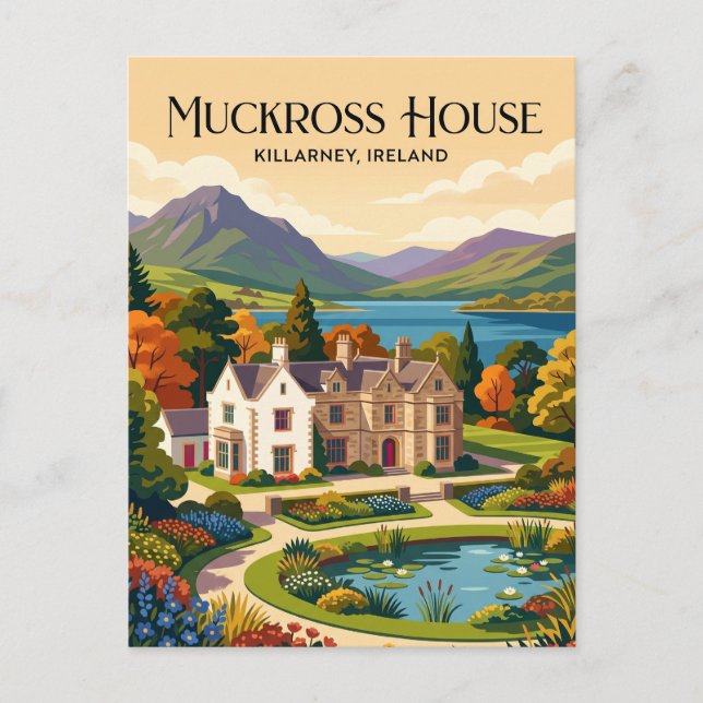 Carte Postale Muckross House Irlande (Devant)