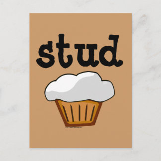 Carte Postale Muffin de costume, Cute Funny Baked Good