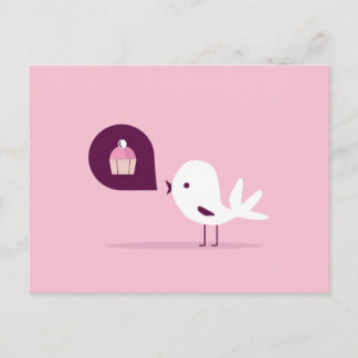 Carte Postale Muffin d'oiseaux