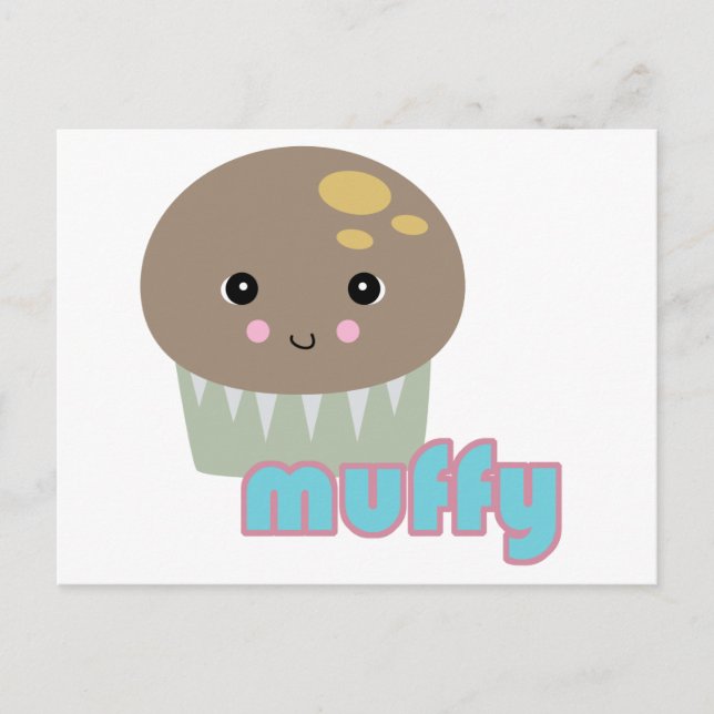 Carte Postale muffin kawaii (Devant)