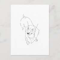 Muguet Chien Sausage Mignon – Dessin au Trait Doxi