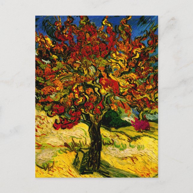 Carte Postale Mulberry Tree Van Gogh Art (Devant)