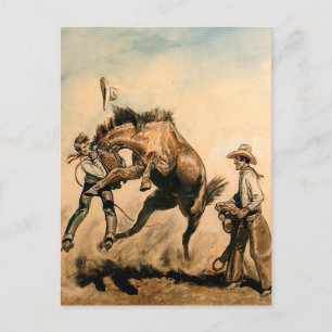Carte Postale « Mule » Art occidental par Will James