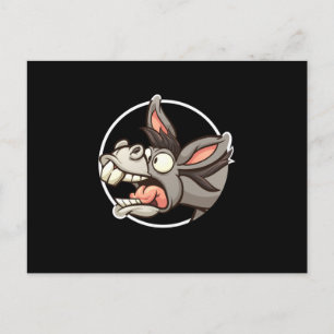 Carte Postale Mule Drôle Donkey