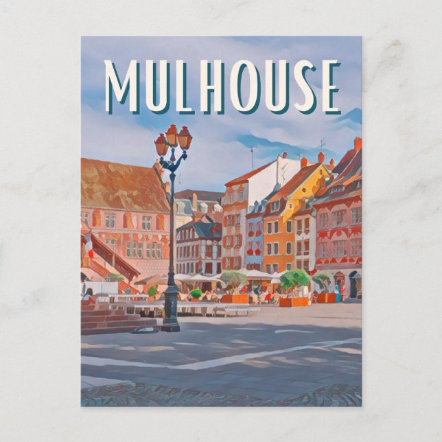 Carte Postale Mulhouse Photo Vintage  (Devant)
