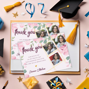 Carte Postale Multi Photo Class of 2025 Graduation Merci