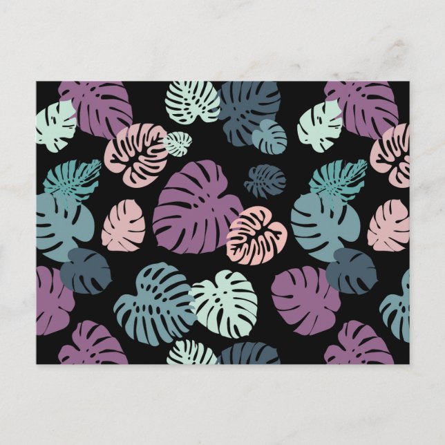 Carte Postale Multicolor Feuilles tropicaux 5 (Devant)