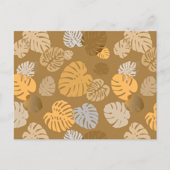 Carte Postale Multicolor Feuilles tropicaux 6 (Devant)