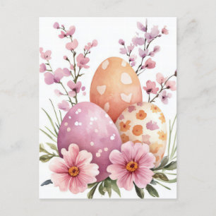 Carte postale multicolore d'Aquarell Oster avec oe