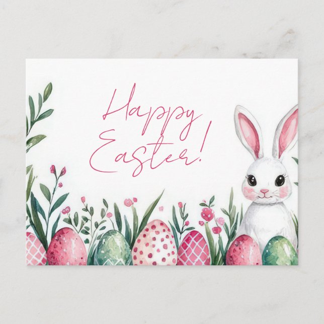 Carte postale multicolore d'Aquarell Oster avec oe (Devant)