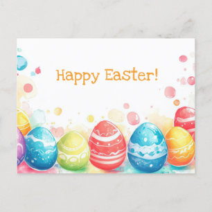 Carte postale multicolore d'Aquarell Oster avec oe