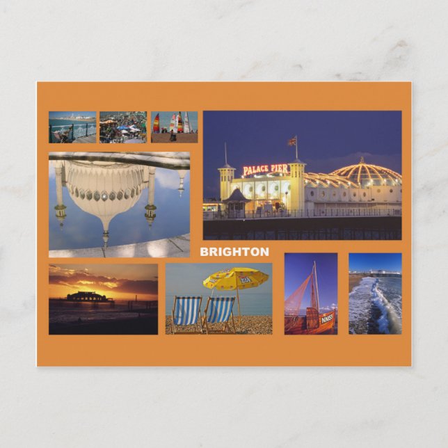 Carte Postale Multiimage de Brighton (Devant)