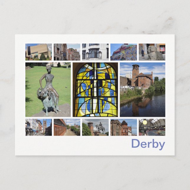 Carte postale multiimage Derby (Devant)