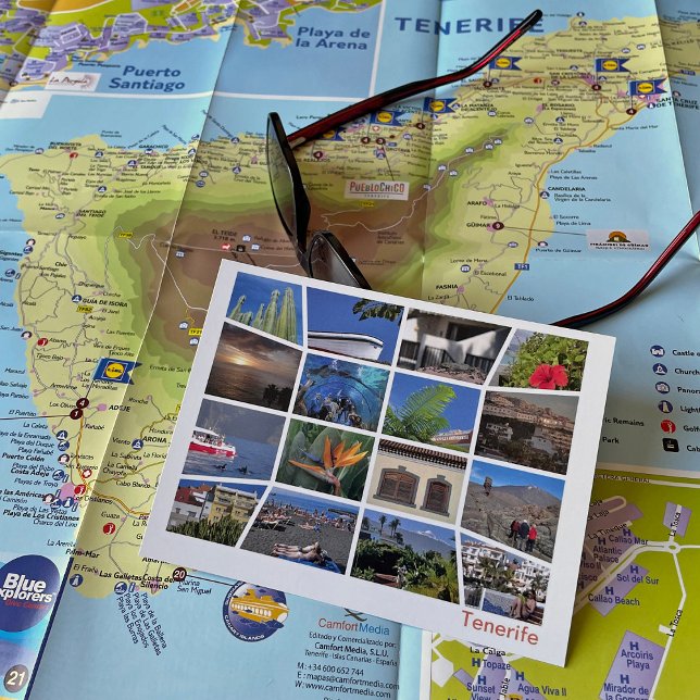 Carte Postale Multiimage Tenerife (Créateur téléchargé)