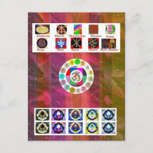 Carte Postale MultiPLE Image Art - Reiki Karuna Holistic