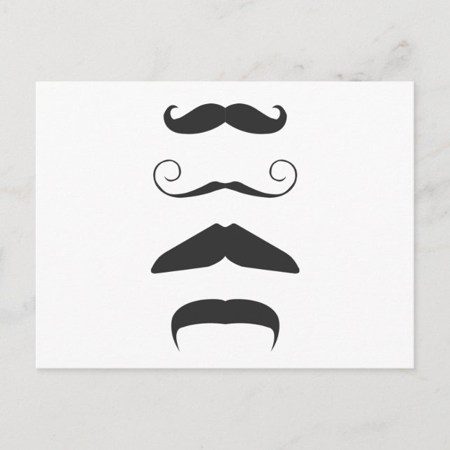 Carte Postale Multiple Moustache (Devant)
