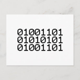 CARTE POSTALE MUM BINAIRE