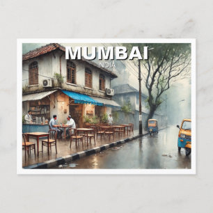 Carte Postale Mumbai Streetview Voyage Souvenir