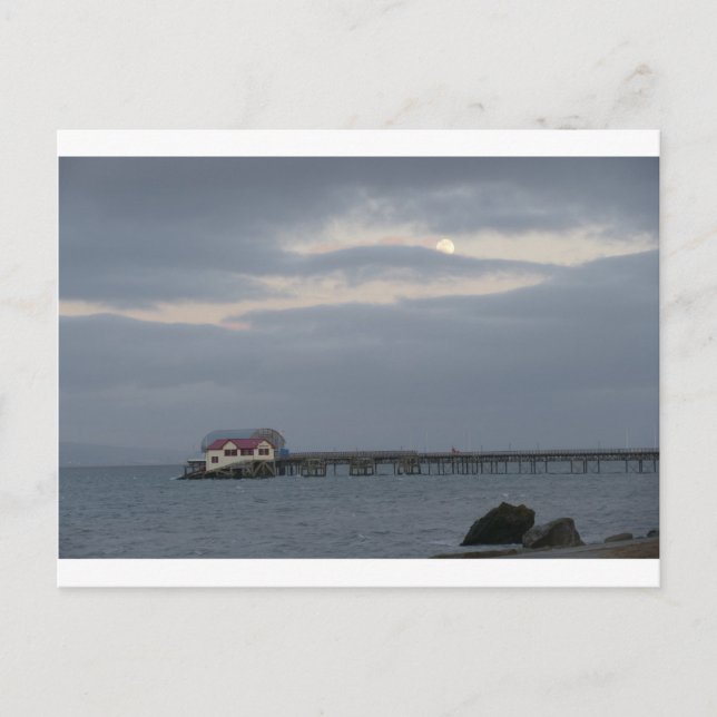 Carte Postale Mumbles au clair de lune (Devant)