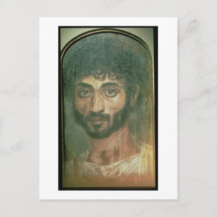 Carte Postale Mummy Portrait d'un homme, de Fayum, Romano-Egypti