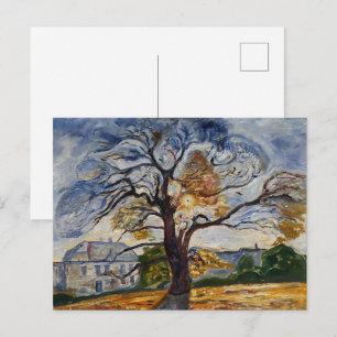 Carte Postale Munch L'arbre de chêne Expressionniste Art de la n