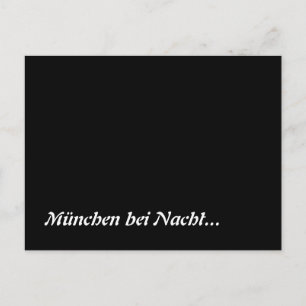 Carte Postale München bei Nacht