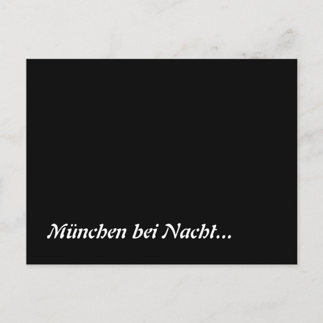 Carte Postale München bei Nacht (Devant)